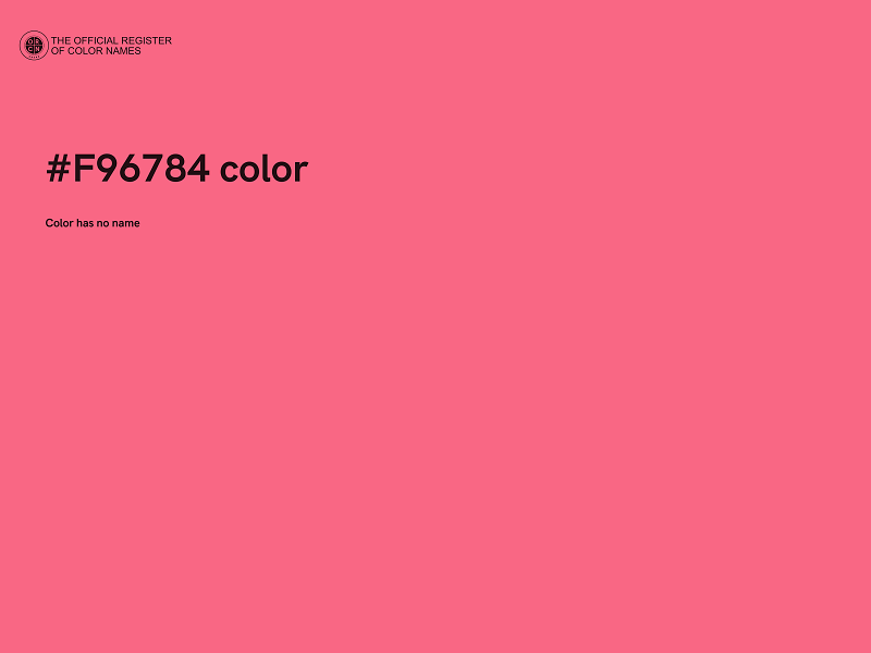 #F96784 color image