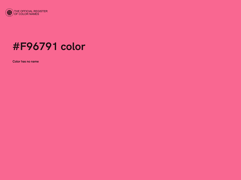 #F96791 color image