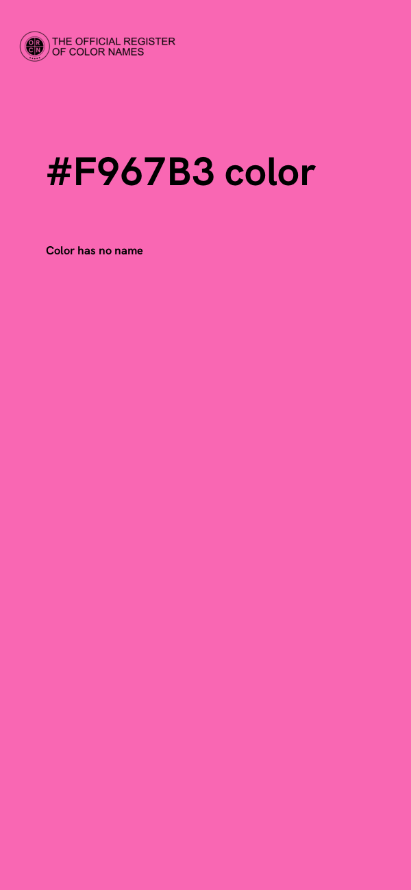 #F967B3 color image