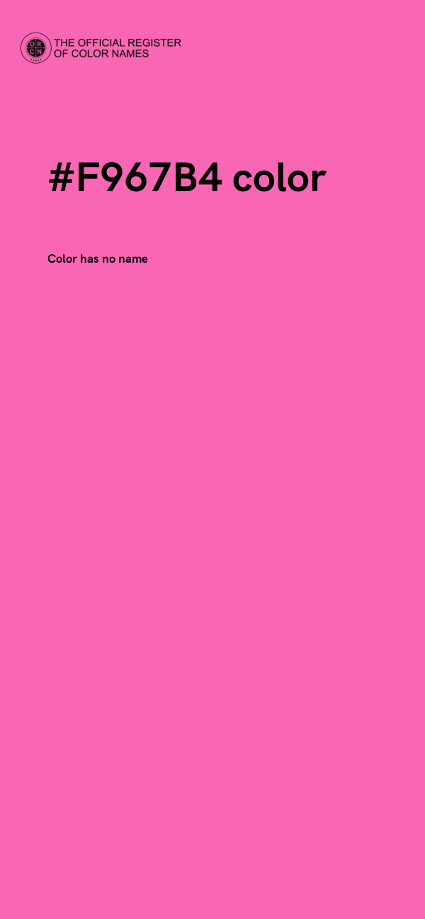 #F967B4 color image