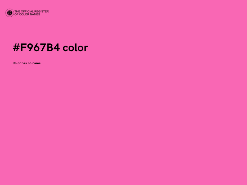 #F967B4 color image