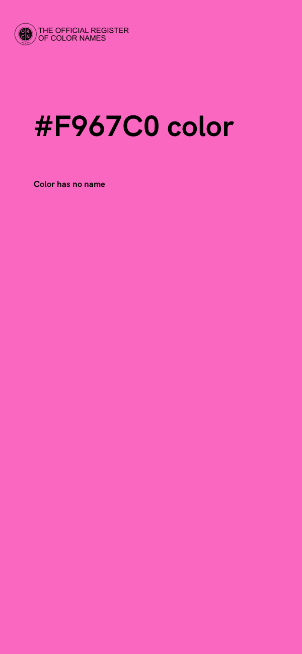 #F967C0 color image