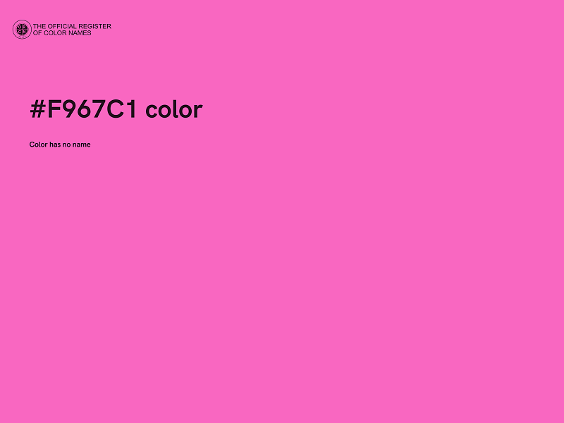 #F967C1 color image