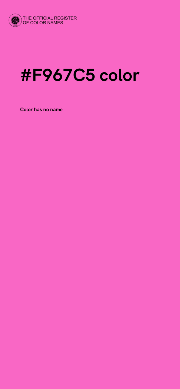 #F967C5 color image