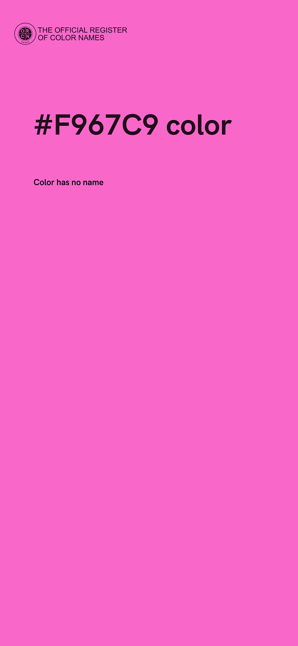#F967C9 color image
