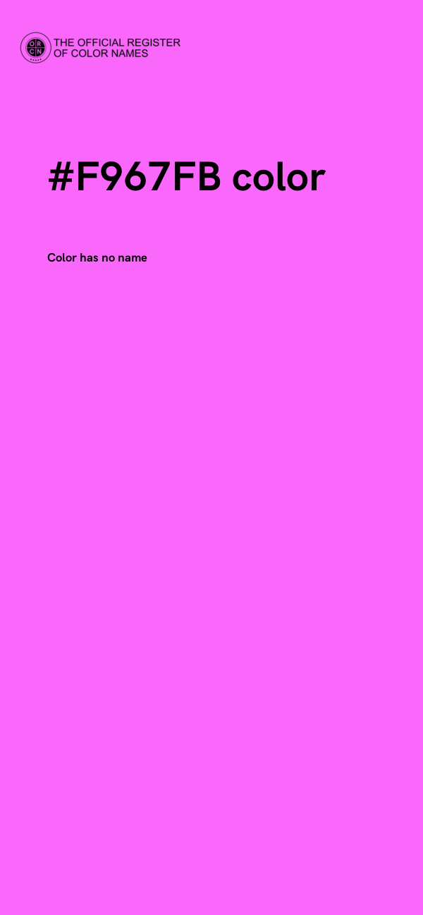 #F967FB color image