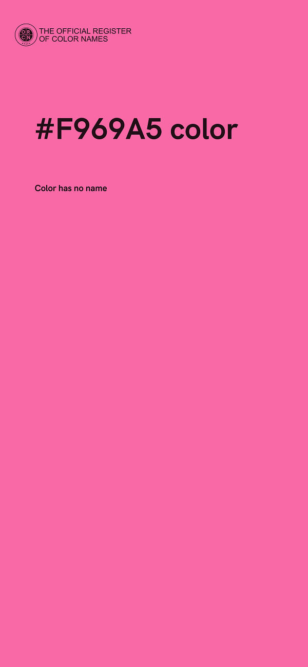 #F969A5 color image