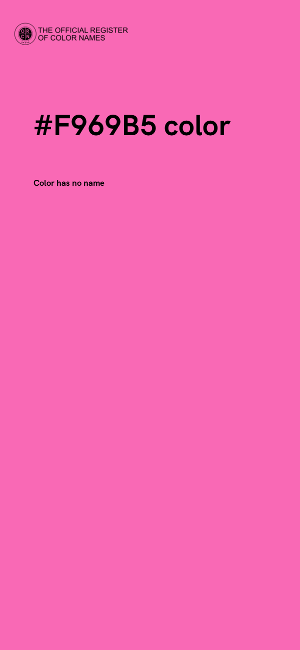 #F969B5 color image