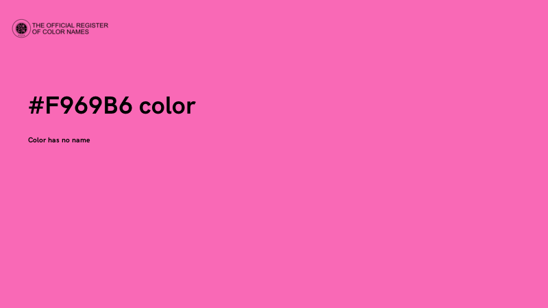 #F969B6 color image