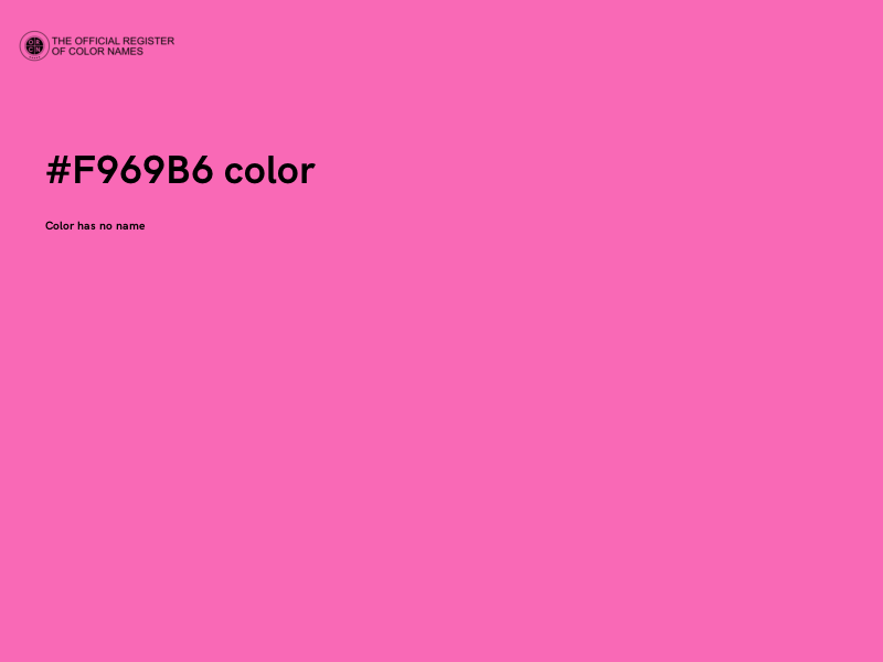 #F969B6 color image