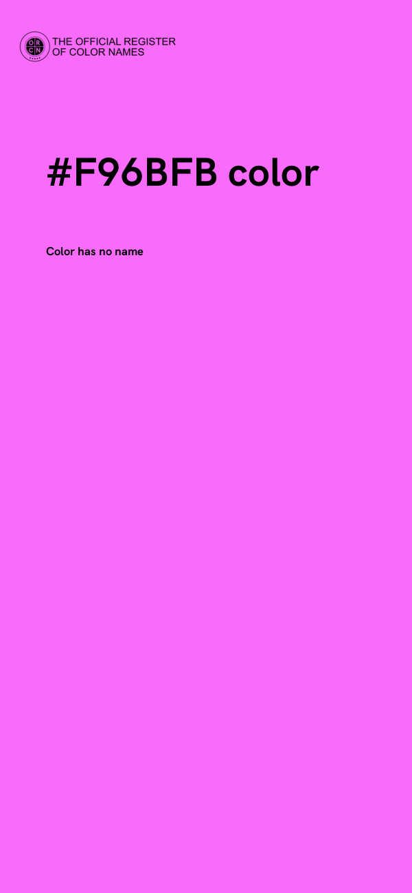 #F96BFB color image