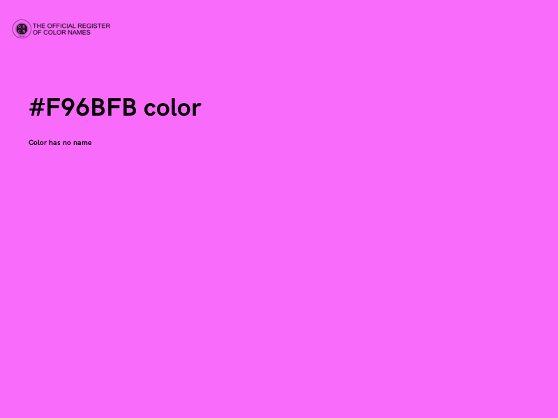 #F96BFB color image