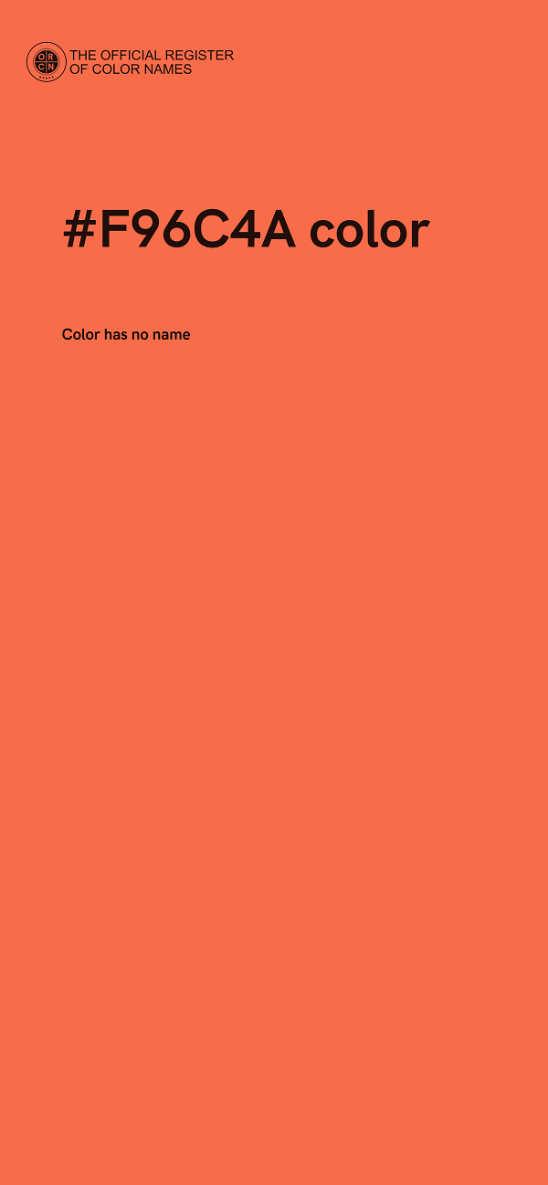 #F96C4A color image