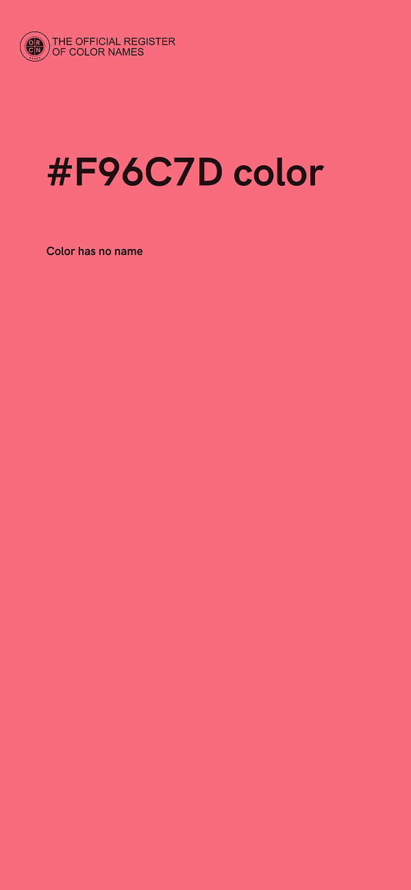 #F96C7D color image