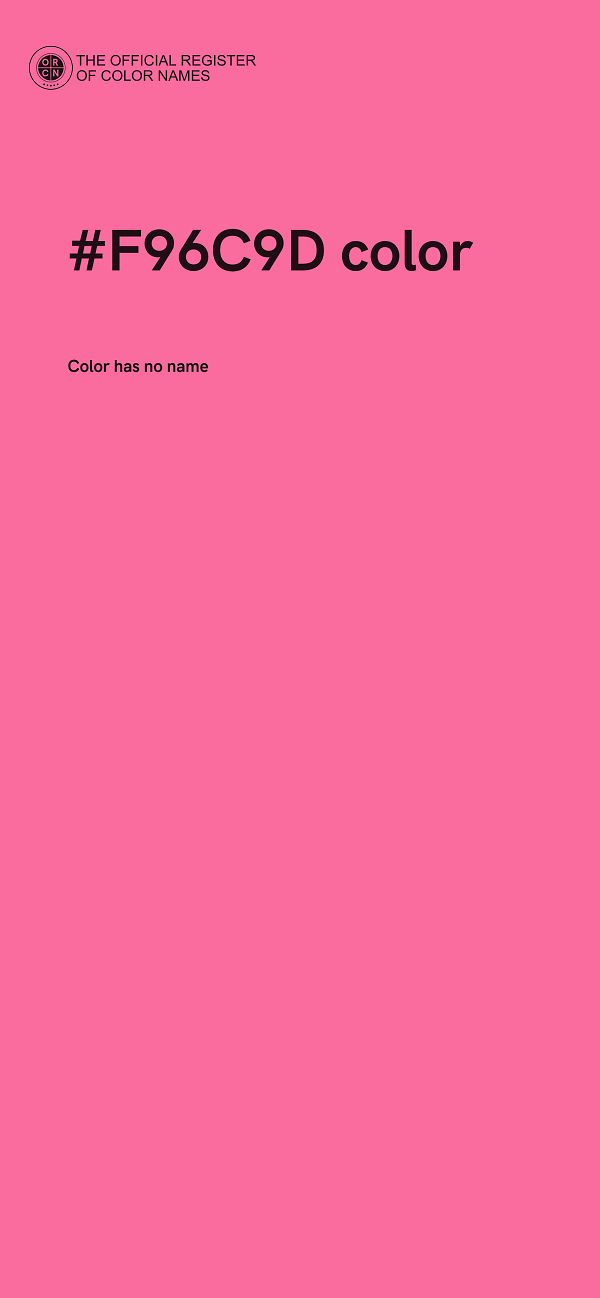 #F96C9D color image