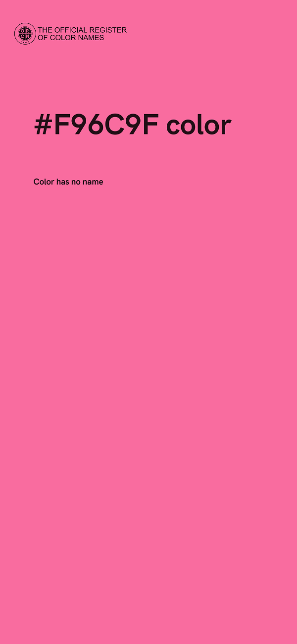 #F96C9F color image