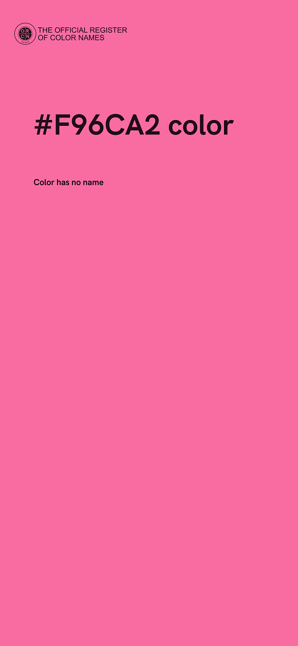 #F96CA2 color image