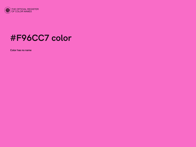 #F96CC7 color image