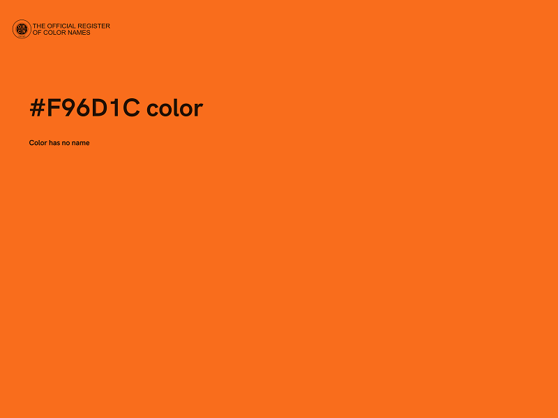 #F96D1C color image