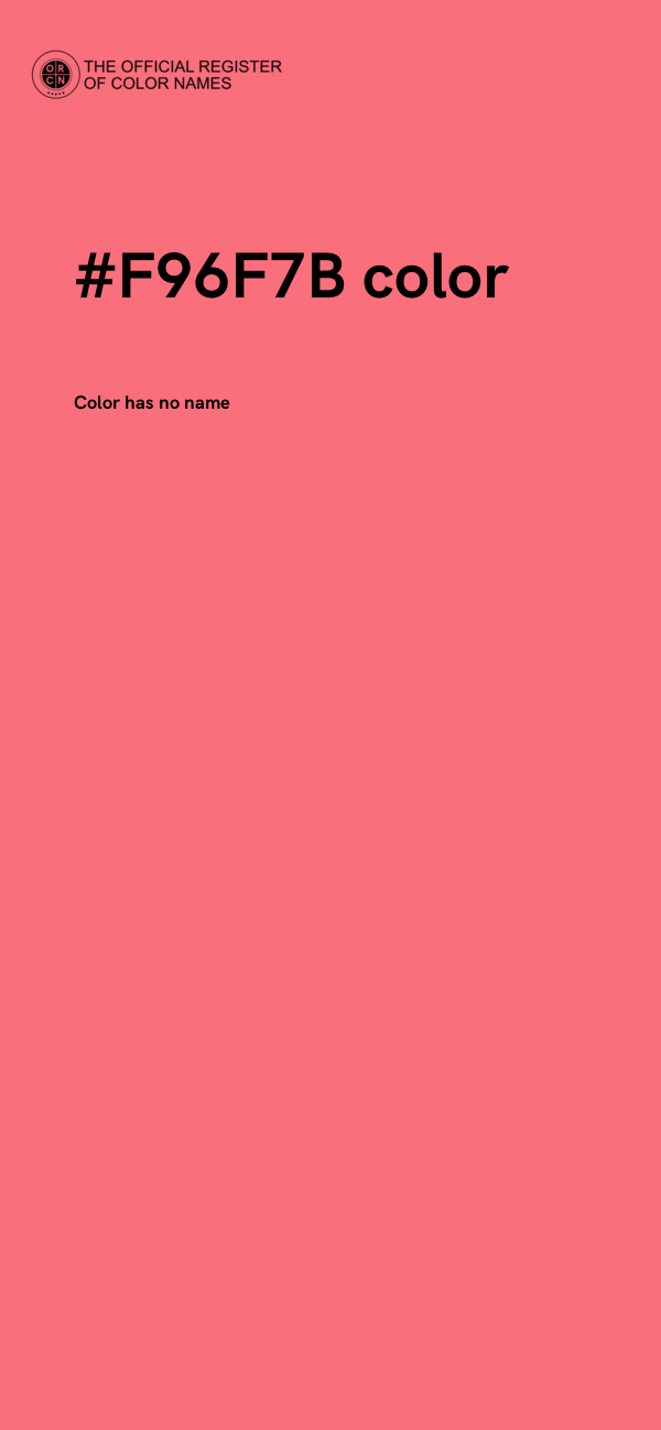 #F96F7B color image