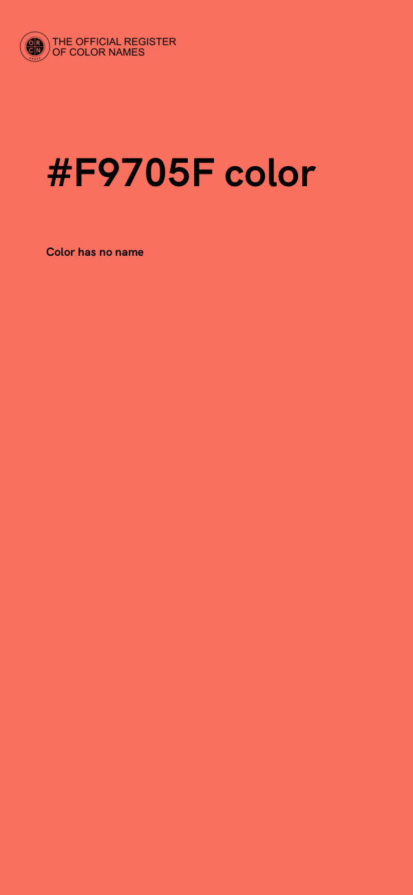 #F9705F color image