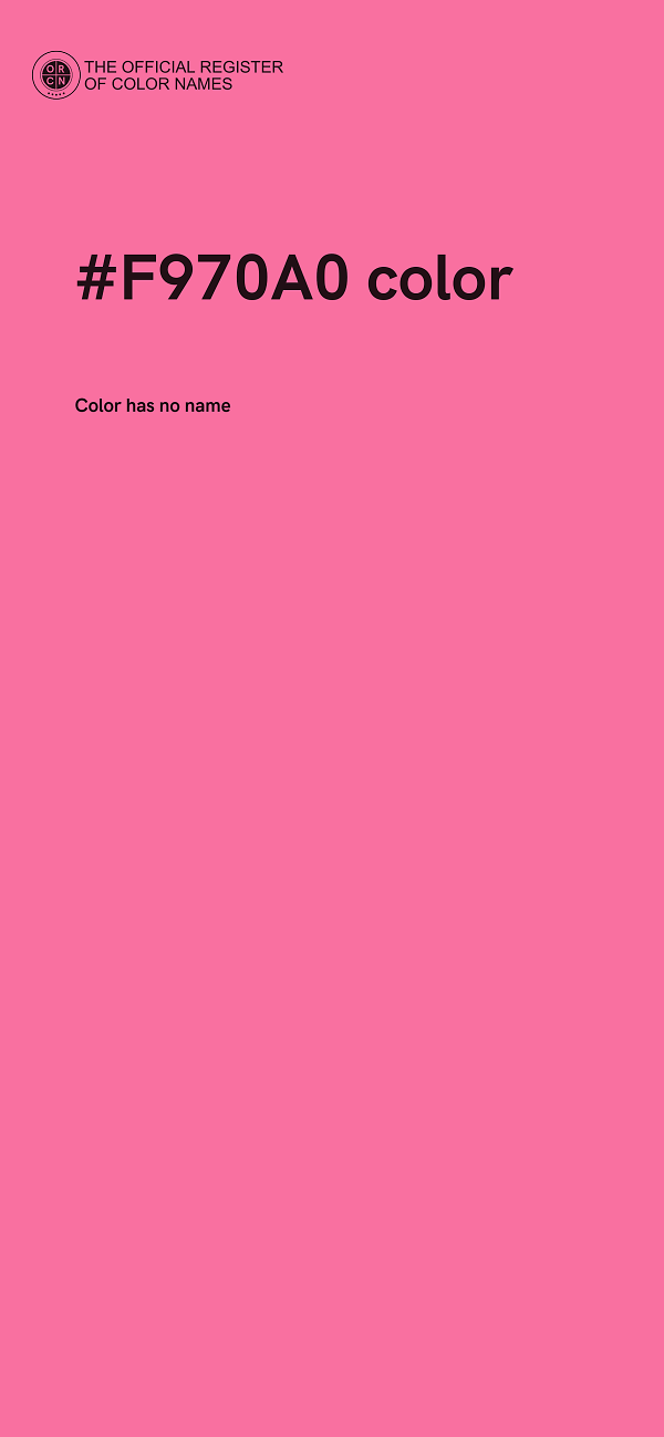 #F970A0 color image