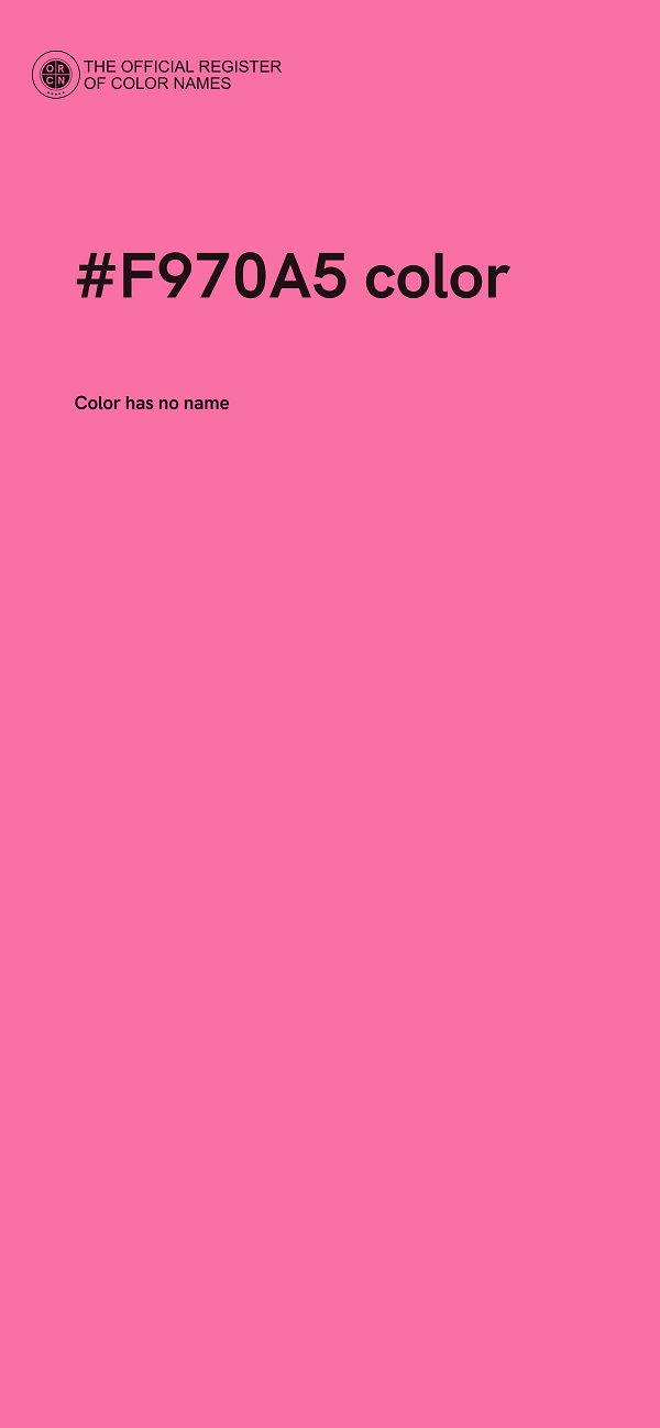 #F970A5 color image