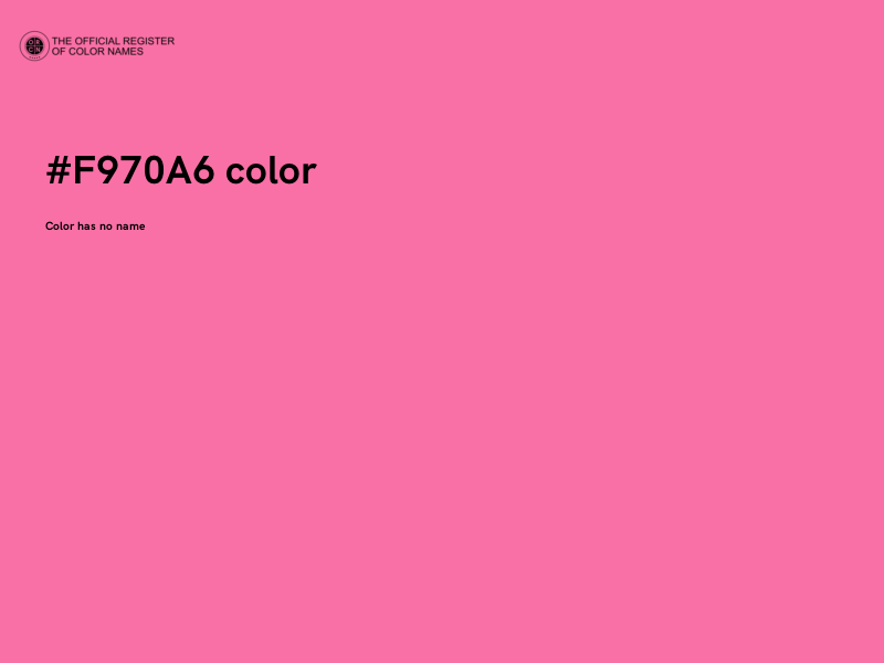 #F970A6 color image