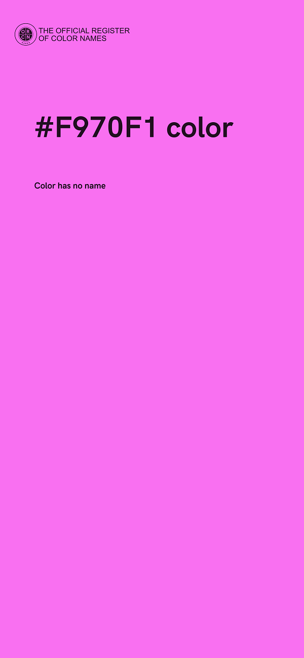 #F970F1 color image