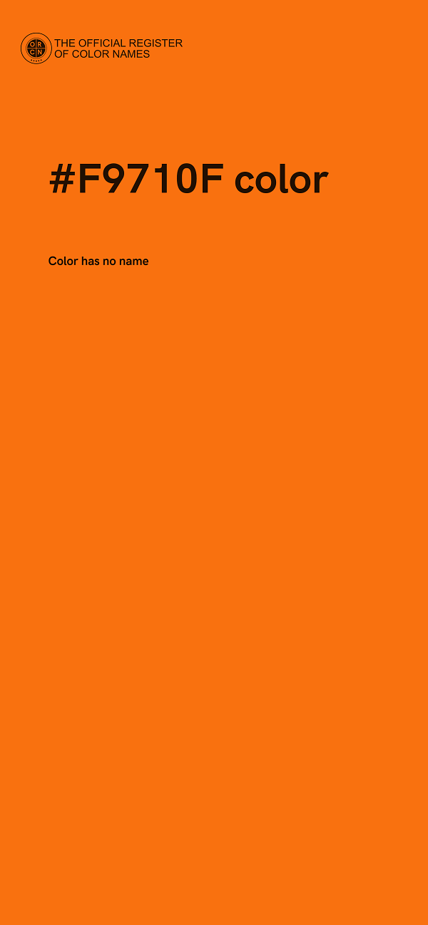 #F9710F color image