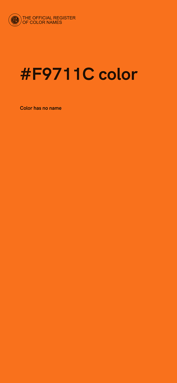 #F9711C color image