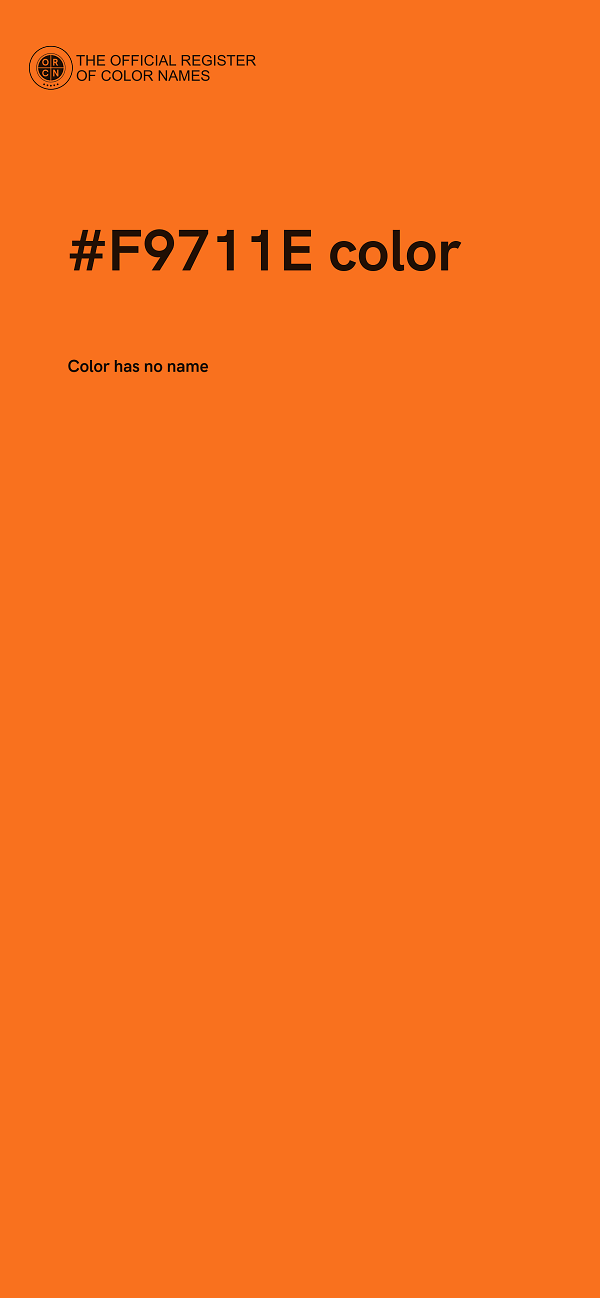 #F9711E color image