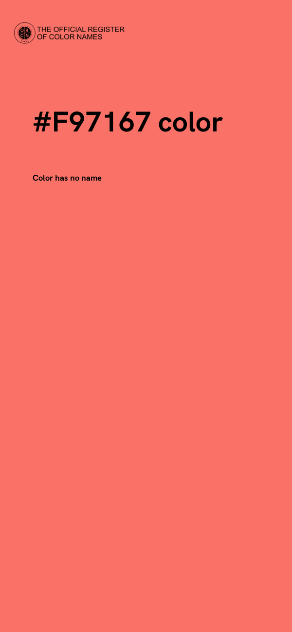 #F97167 color image