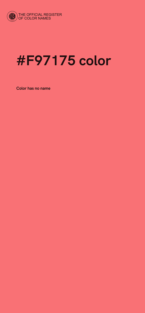 #F97175 color image