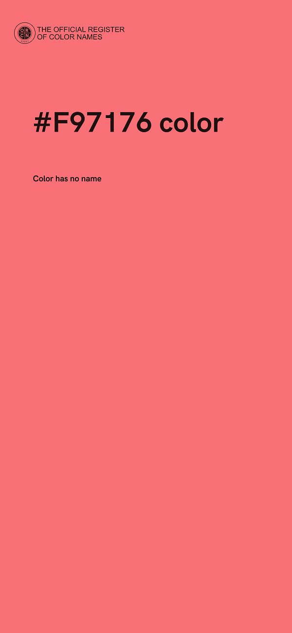 #F97176 color image