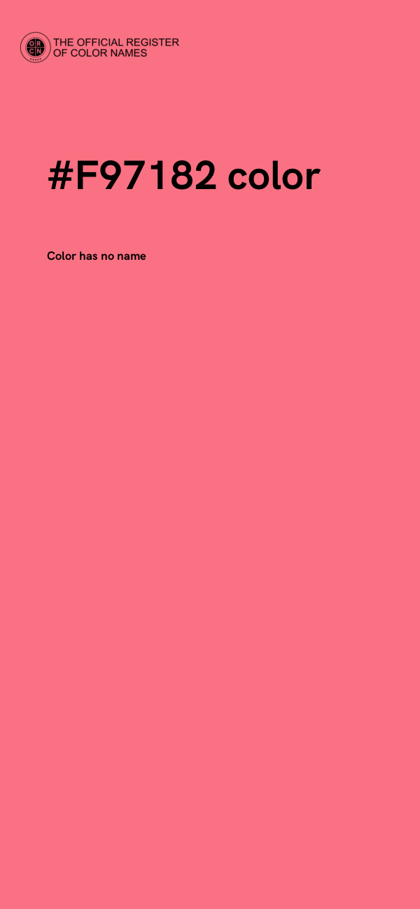 #F97182 color image