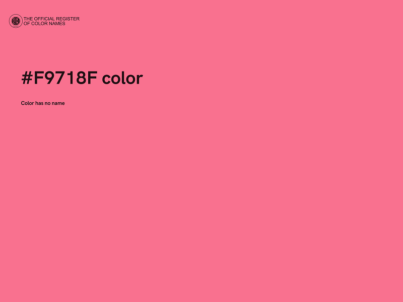 #F9718F color image