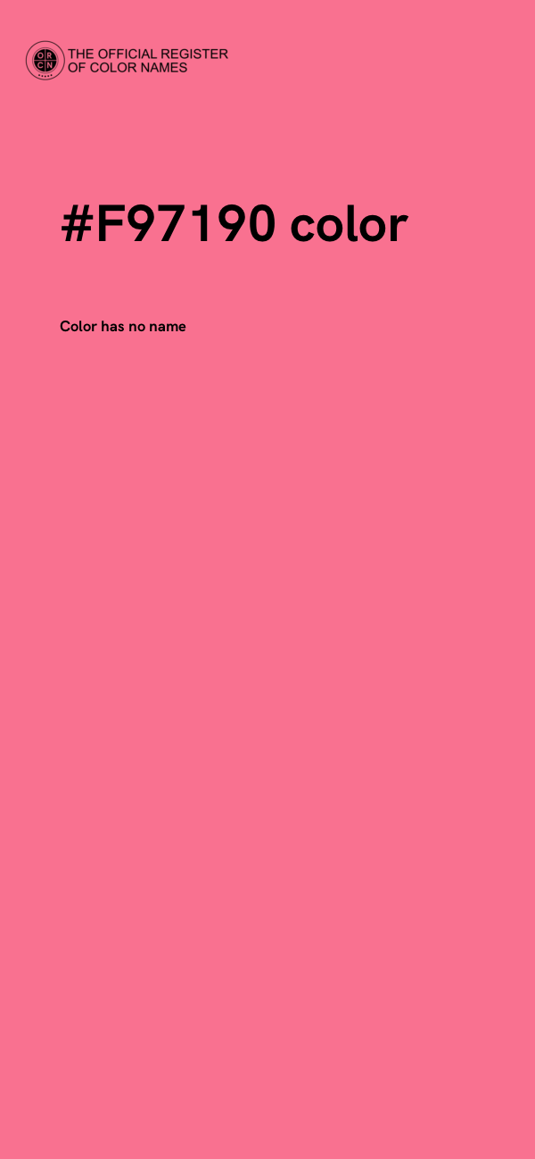 #F97190 color image