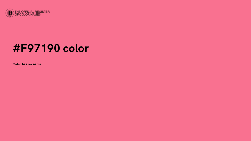 #F97190 color image