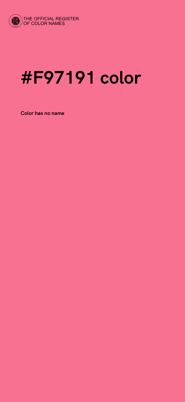 #F97191 color image