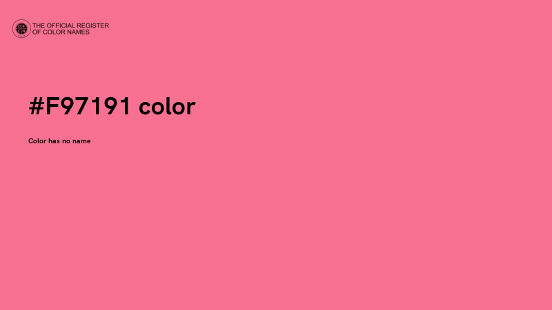 #F97191 color image