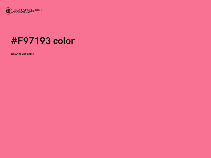 #F97193 color image