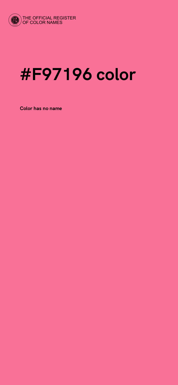 #F97196 color image