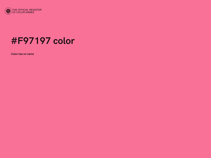 #F97197 color image