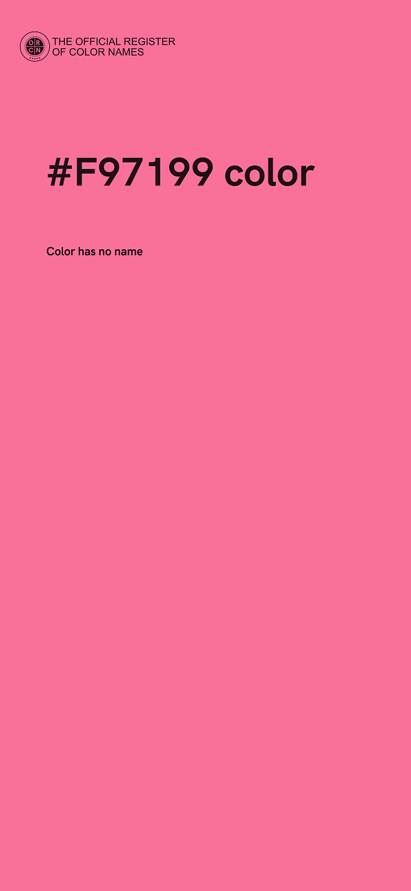 #F97199 color image
