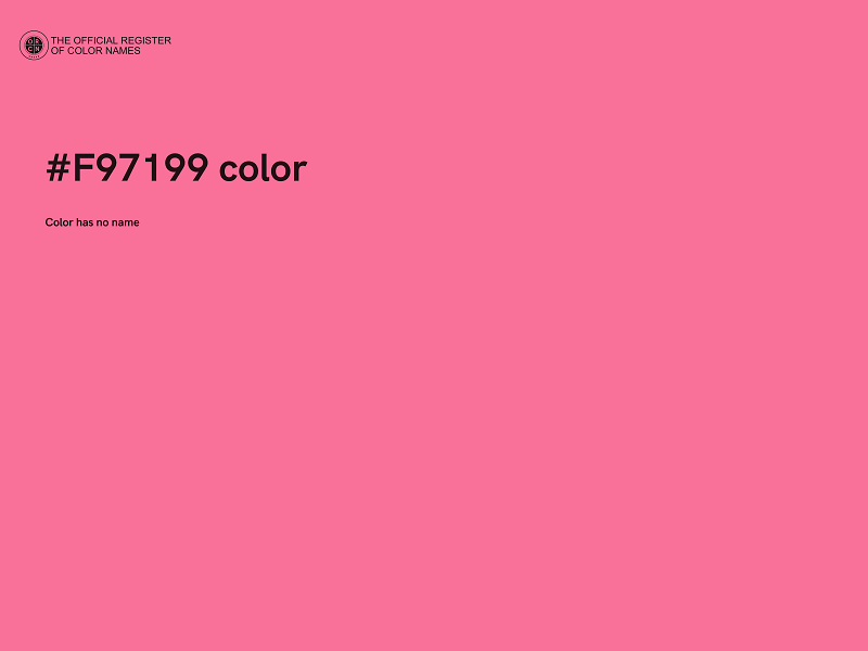 #F97199 color image