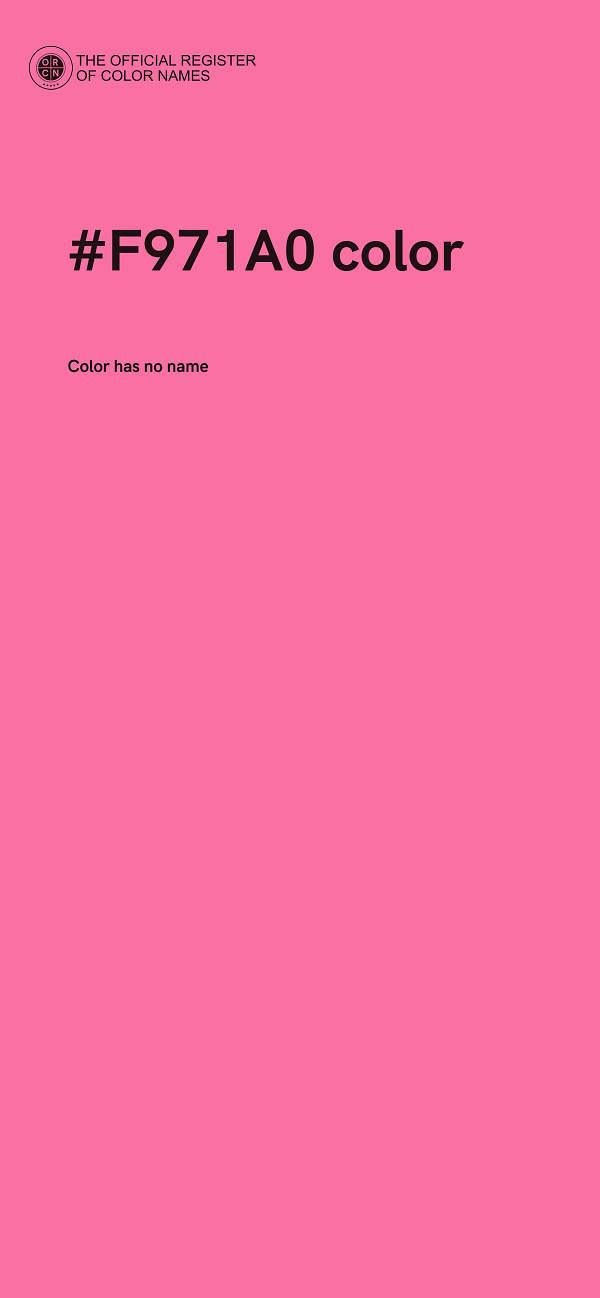#F971A0 color image