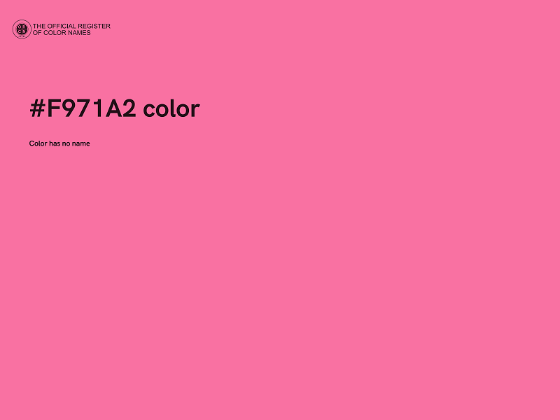 #F971A2 color image