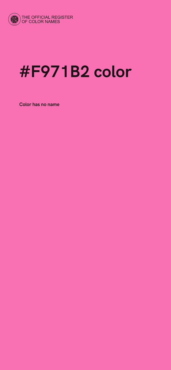 #F971B2 color image