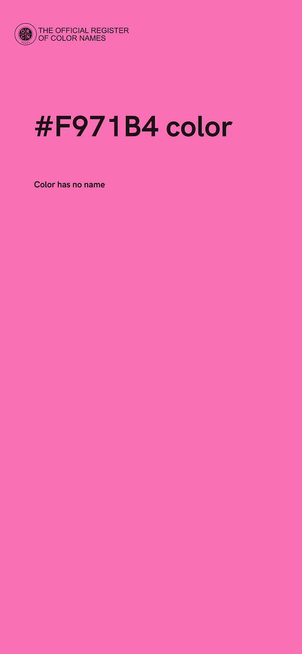 #F971B4 color image